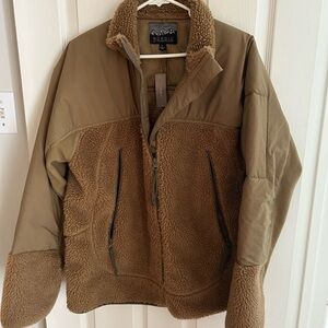 NWT Men's J.Crew Brown Fleece Jacket